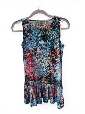Leota Multicolor Floral Scoop Neck Tank